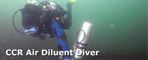 TDI CCR Air Diluent Diver