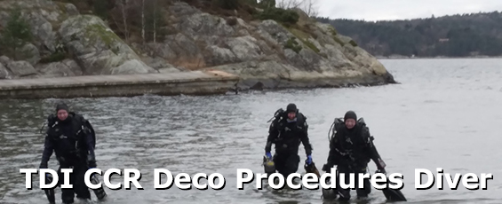TDI Air Diluent CCR Decompression Procedures Diver