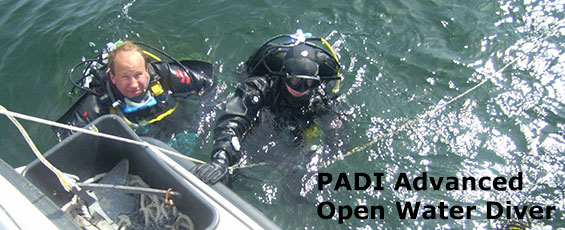 Anmälningsavgift Advanced Open Water Diver